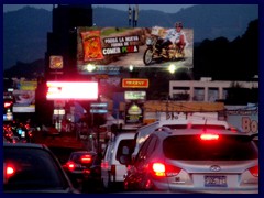 San Salvador by night - traffic jam